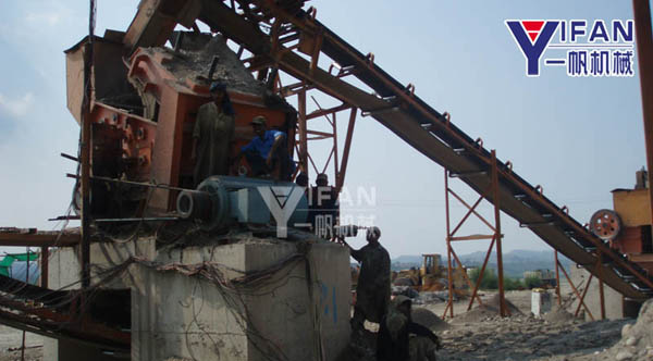 PF-1214 Crusher applications stone production line in Pakistan