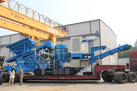 Crawler hydraulic cone mobile crushing plant