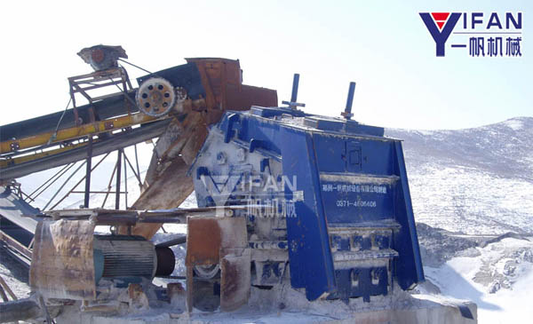 1214 IMPACT Crusher applications stone production line in Russia