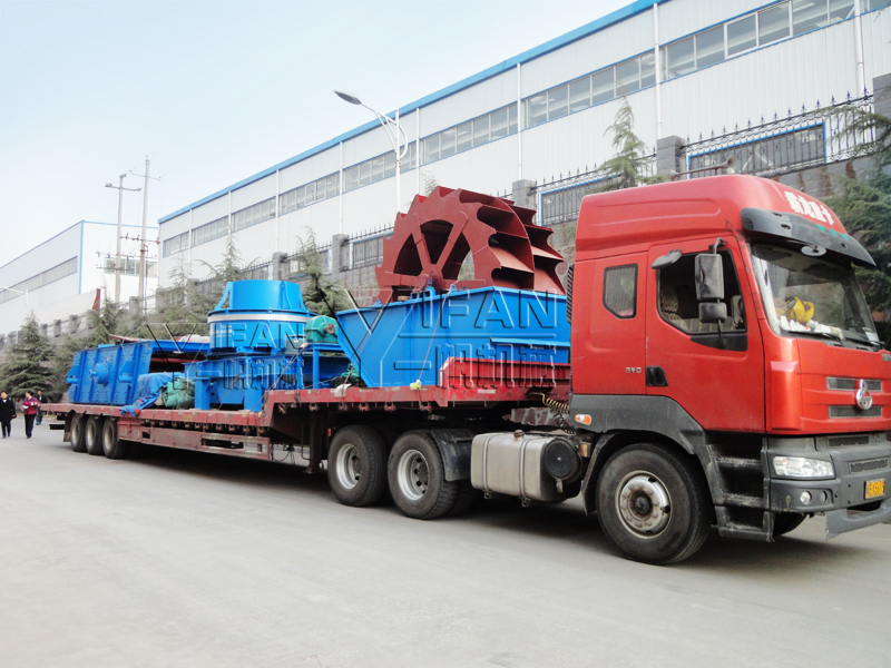 complete sets Sand production line equipment sent to Hunan Province