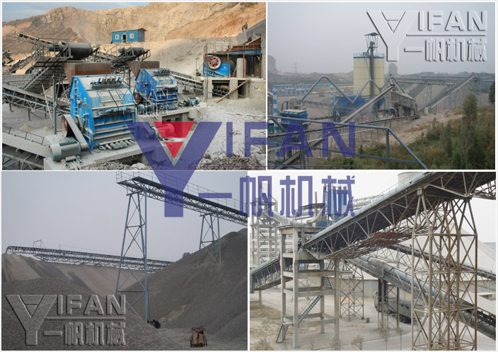 Limestone crushing production line