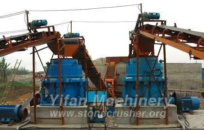 Cone Crusher(SMH 250C) steel slag production line